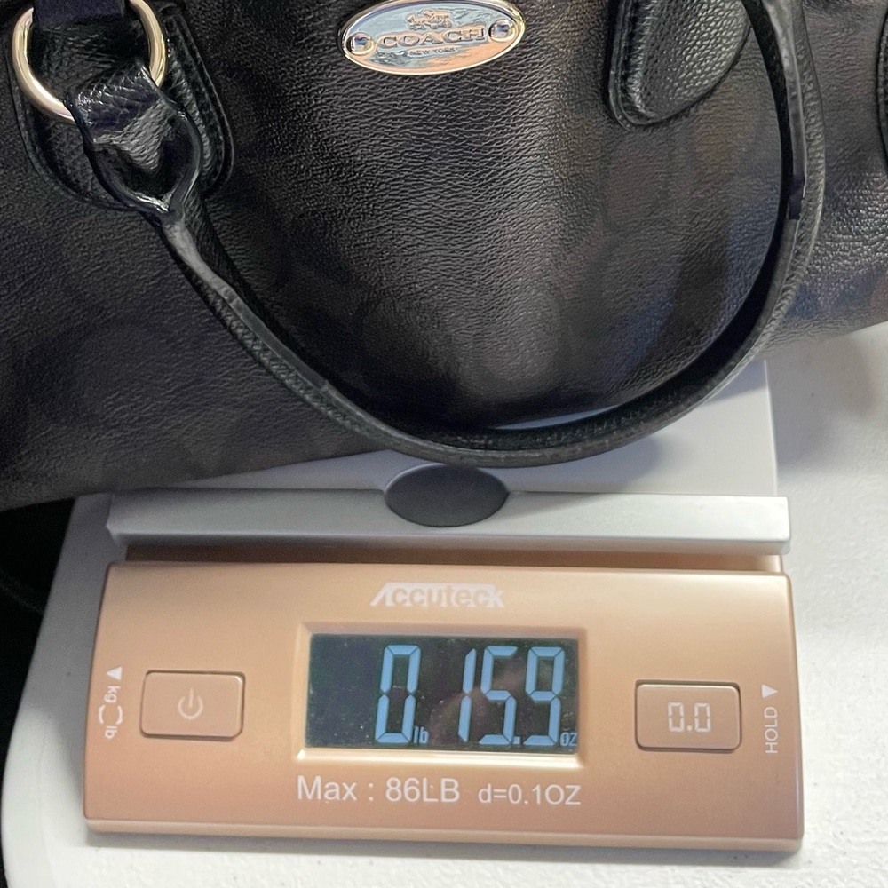Coach Mini Bennett Satchel Bag Purse Signature Coated Canvas Leather Crossbody - Picture 13 of 13